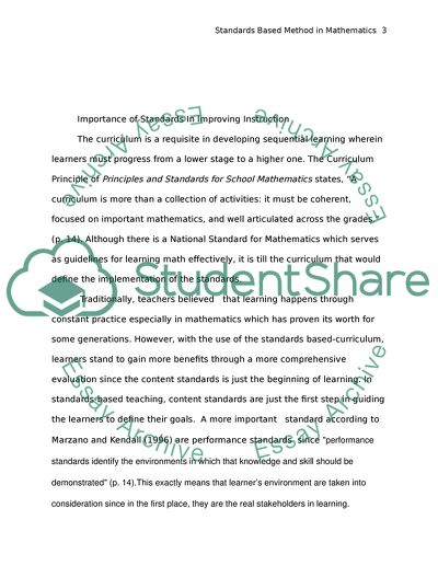 Math Instruction: An Overview