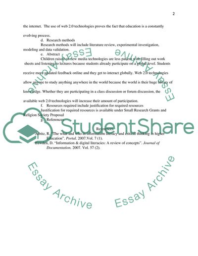 Prospect and Effectiveness of Web 2.0 Tools Usage