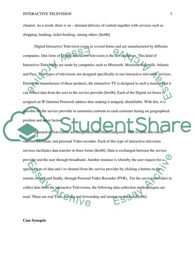 Interactive Television