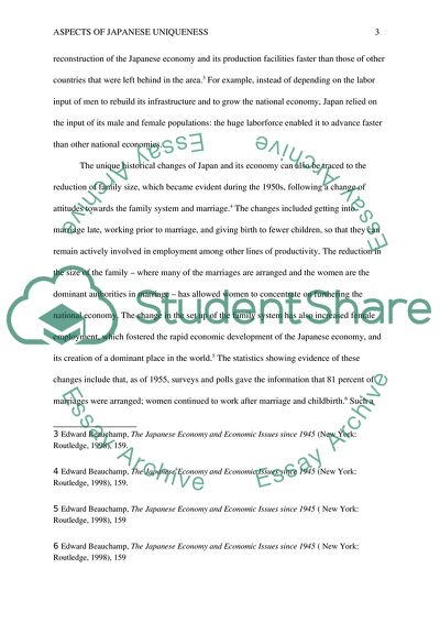 Aspects of Japanese Uniqueness