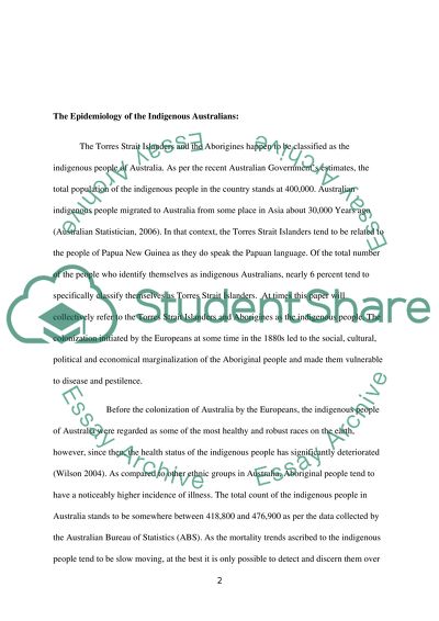 The Status of the Indigenous Australians