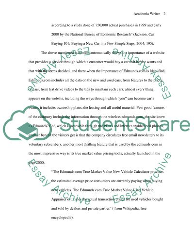 E-Commerce and Edmunds.com