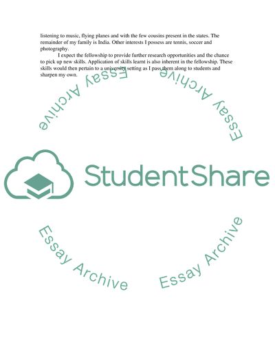 Application for Cardiology Fellowship
