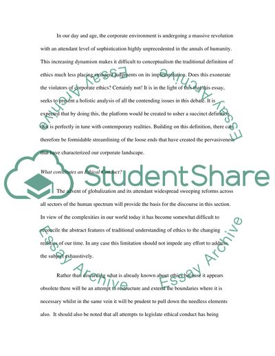 The Cost of Unethical Conducts on the American Economy