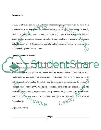 Evaluation of Capitalist Economic Crisis