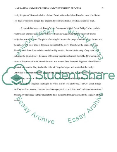 Review: Narration & Description, and the Writing Process