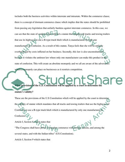 State of Confusion: Law Case