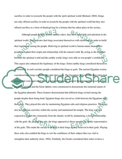 Relationship Between Mythology and Earthly Authority