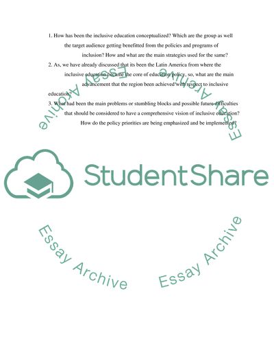 The Need to Demystify the Relation between Inclusive Society and Inclusive Education