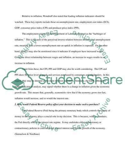 Monetary Policy Wages, Markets and Income