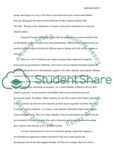 Religious persecution internationally