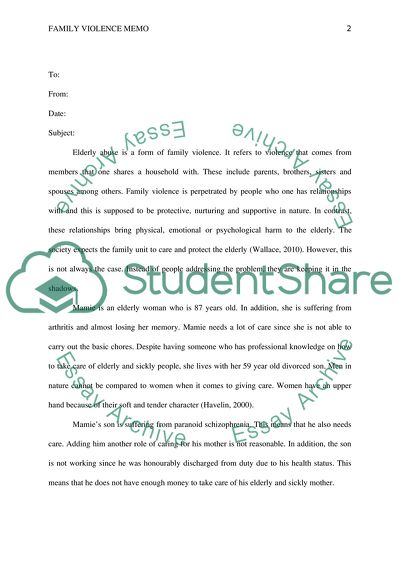 Family Violence Across the Lifespan