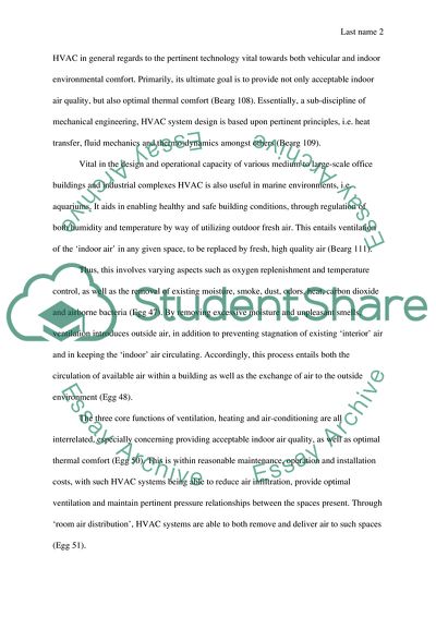 Design Procedure for HVAC Systems
