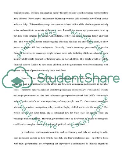 Countries with low birthrates