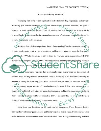 Marketing Plan for Rockness Festival