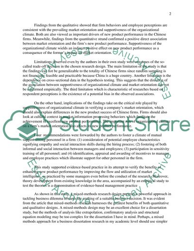 Supportiveness of Organizational Climate in Chinese Firms