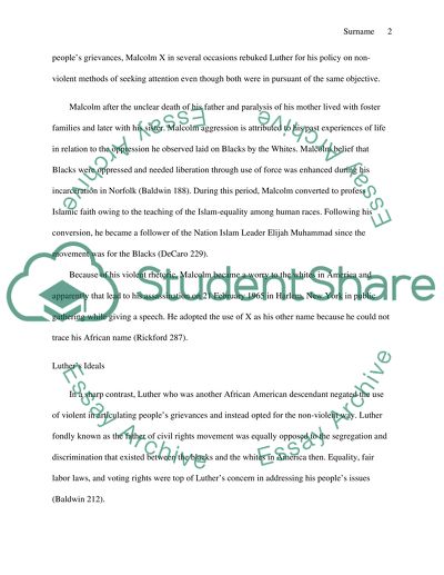 Social-Political Ideals of Malcolm X and Martin Luther King Jr