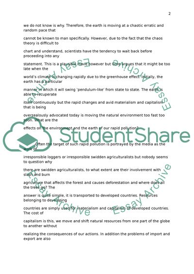 The Shadow Our Future Throws by Al Gore