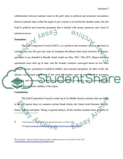 Gulf Cooperation Councils Foreign Policy