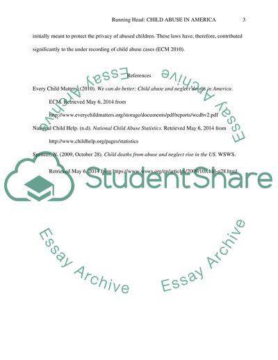 Child Abuse in America