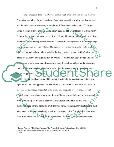 The Pyramids at Giza