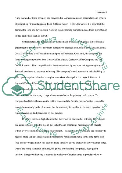 Marketing Analysis for Starbucks