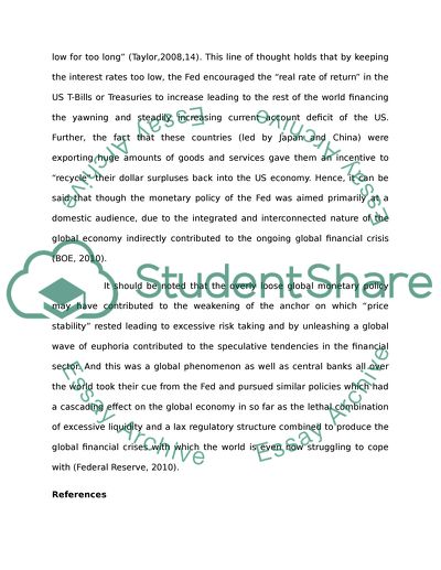 Monetary Policy Responses by Central Banks During the Early Part of the Past Decade