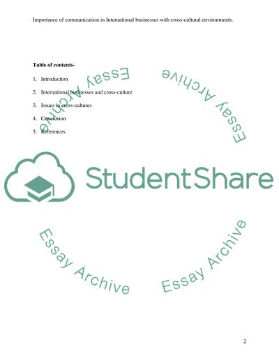 Importance of Effective Cross-Cultural Communication in International Business