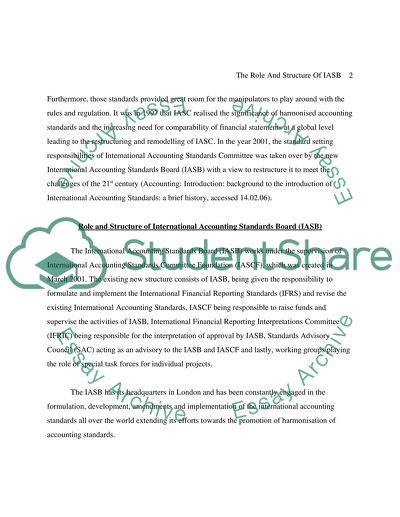 History of International Accounting Standards Board