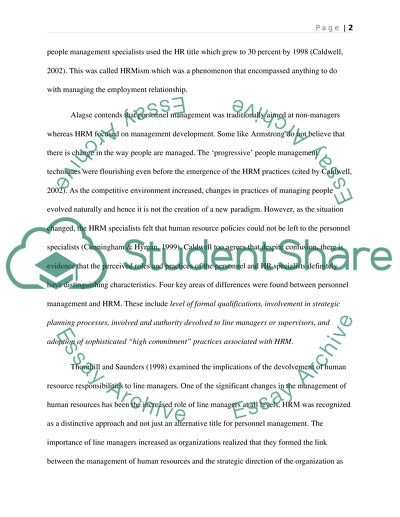 The Roles of the Personnel Manager