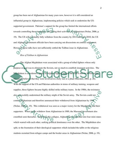 Talibans Domestic Policies