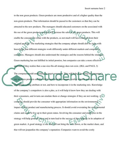 Consumer behaviors case
