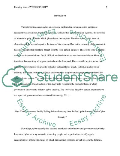 Improvement of Cybersecurity