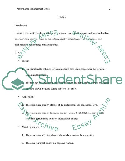 Doping: Performance Enhancing Drugs in Sports