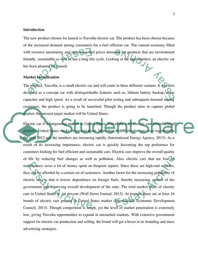 Individual Marketing for a New Product of Travolta Car