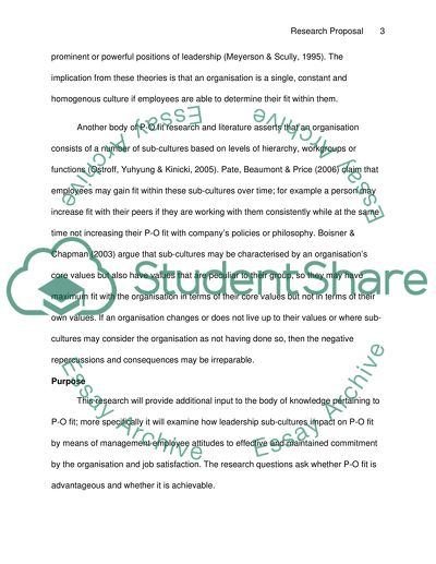 Impact of Sub-Cultures on P-O Fit: Harmony or Discord