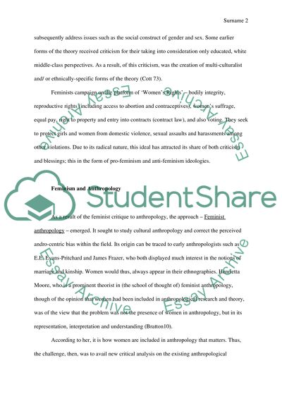 The Feminist Critique and the Postmodern Challenge to Anthropology