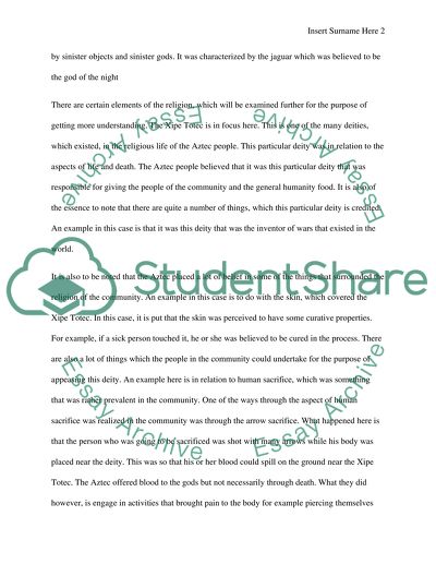 Xipe Totec from Aztec culture