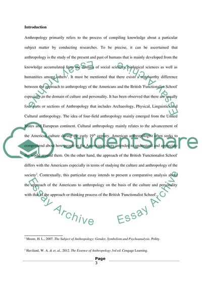 The American Approach to Anthropology