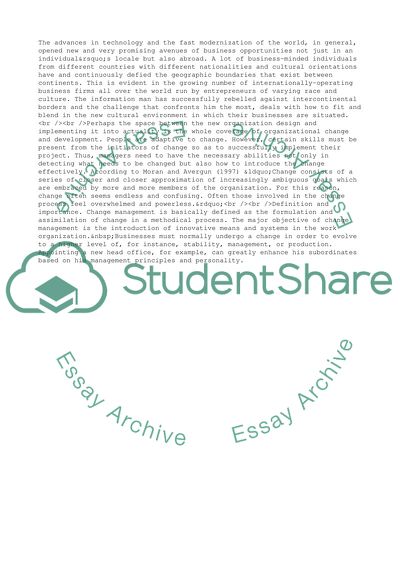 How Change Can Be Managed in Order to Avoid People from Feeling Overwhelmed and Powerless