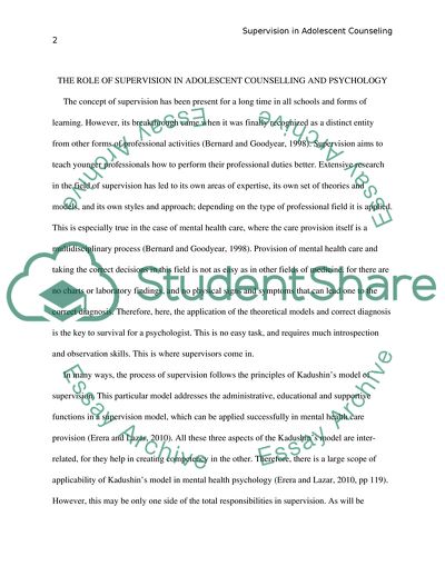 The Concept of Supervision