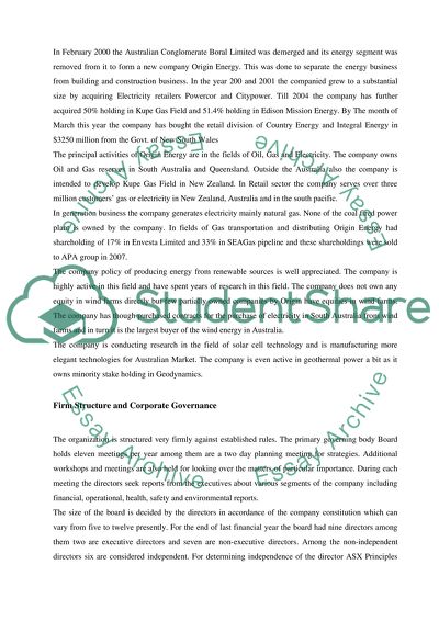 Origin Energy Advanced Corporate Finance Analysis