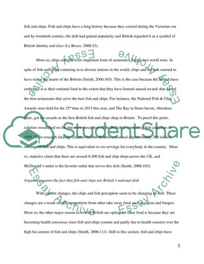 Are fish and chips really britishs national dish