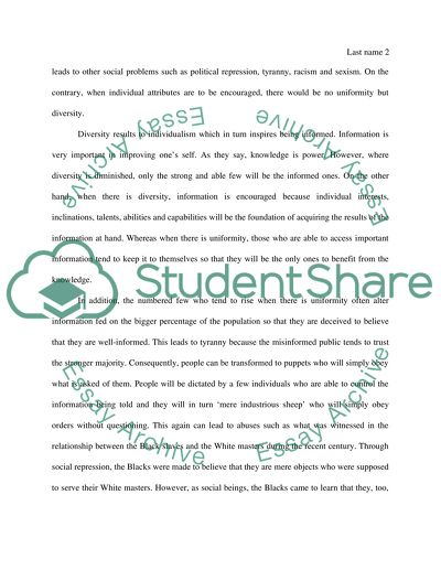 The Fight against Social Repression