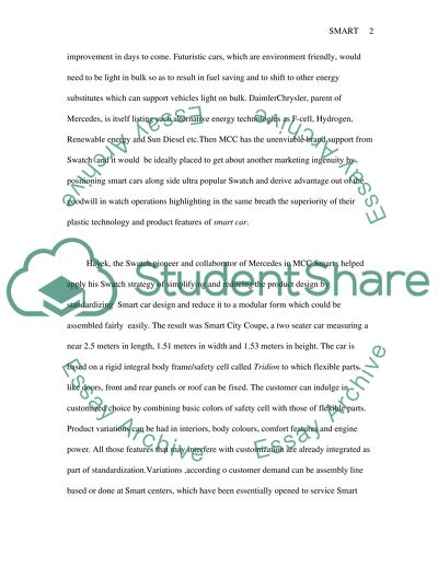 Course exercise: Smart Car