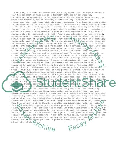 New Approaches to Advertising