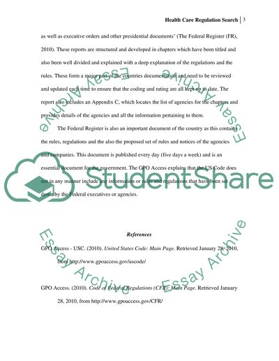 U01d2 Health Care Regulation Search