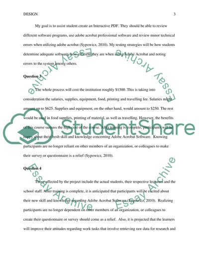 Model Design: MS Word