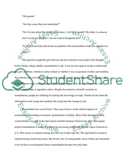 The Clinical Impacts of Masturbation