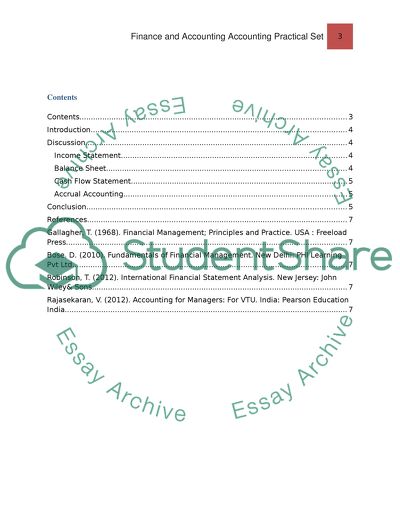 Accounting Practical Set